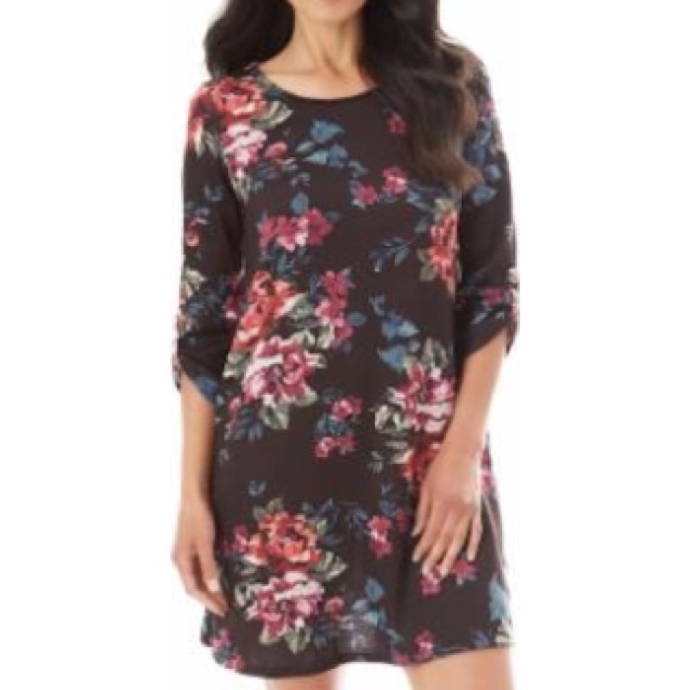 NWT Floral Long Sleeve Swing Dress
